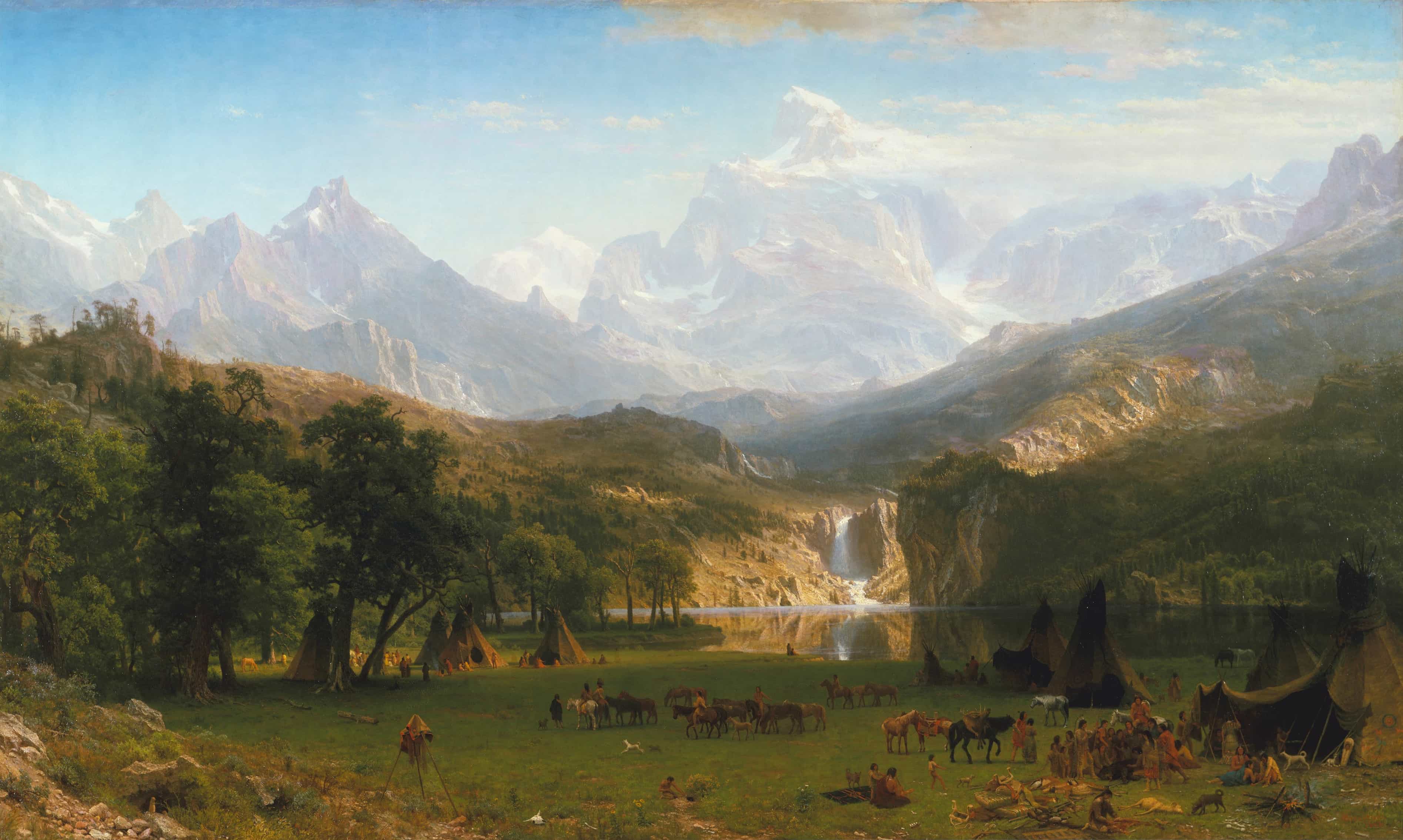 《ロッキー山脈ランダーズピーク》アルバート・ビアシュタット 1863年